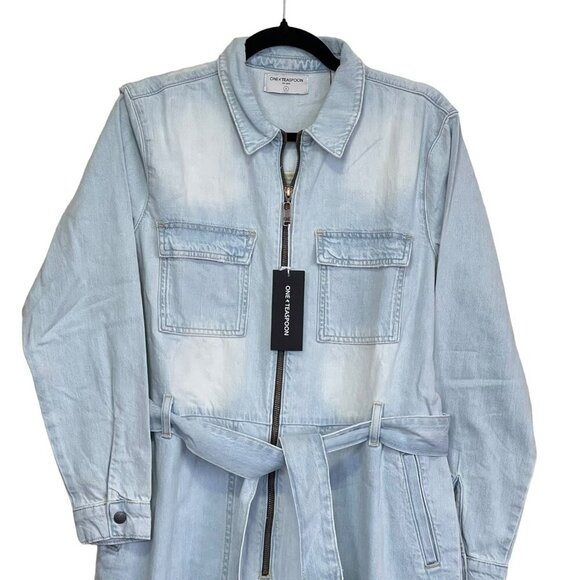 One Teaspoon Angel Claudia Overall Denim Jean Jumpsuit Small NWT - Picture 6 of 10